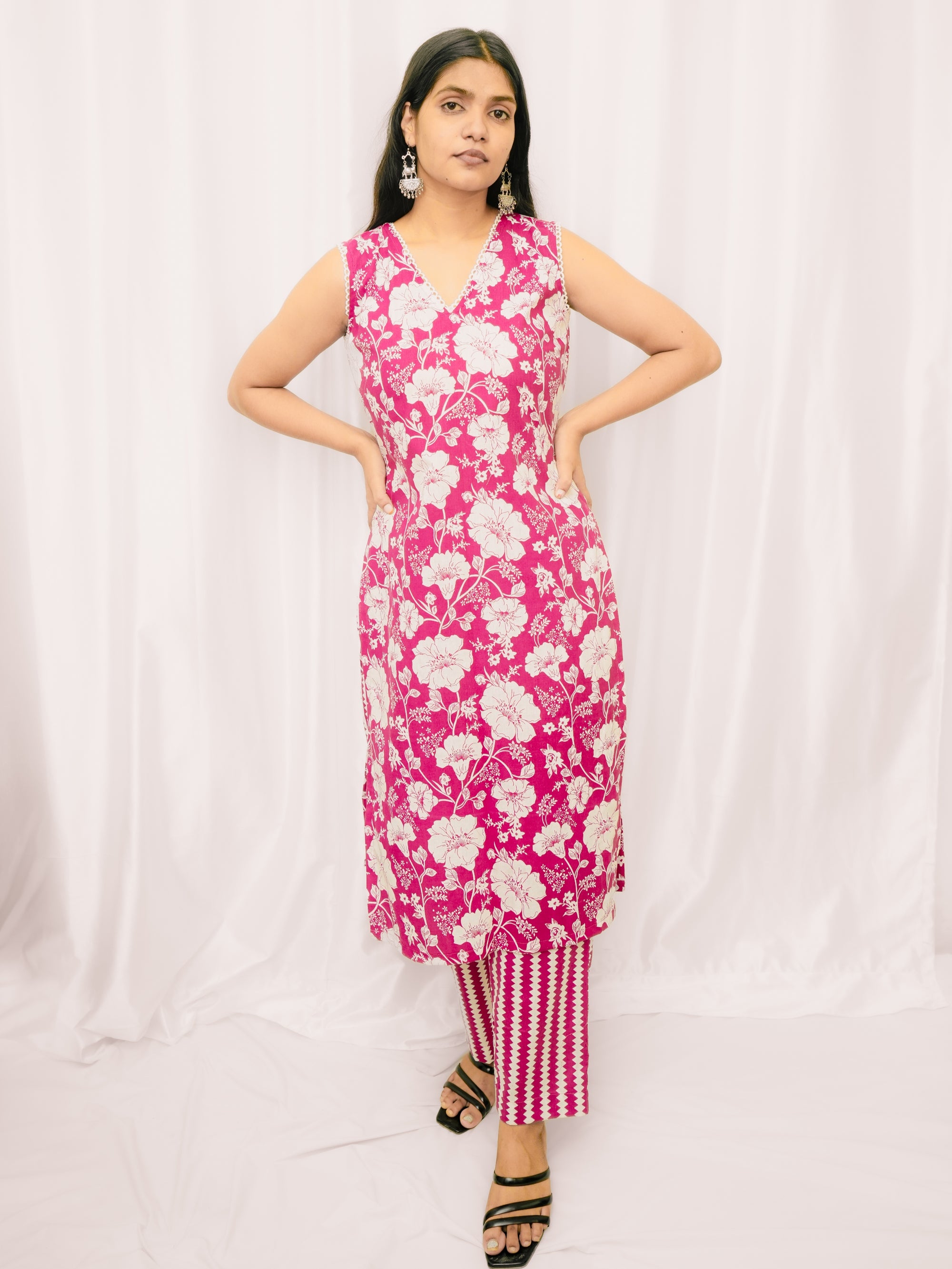 Purple Floral Co-Ord Sets