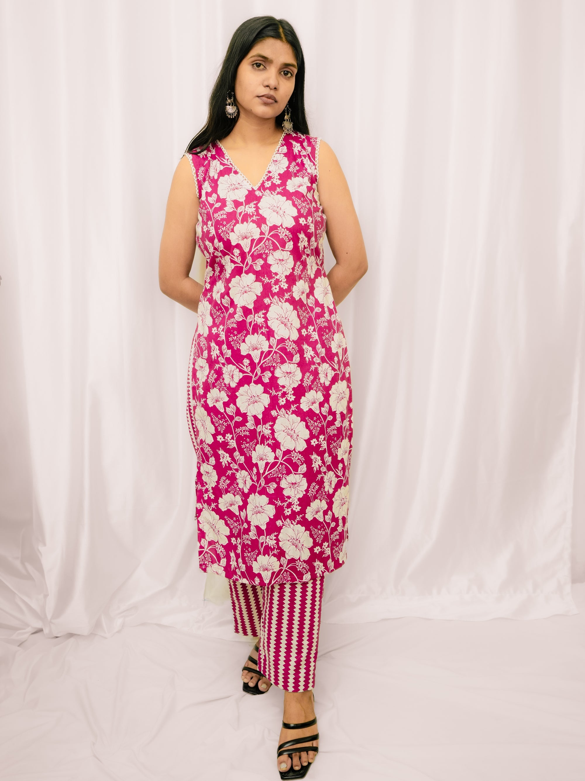 Purple Floral Co-Ord Sets