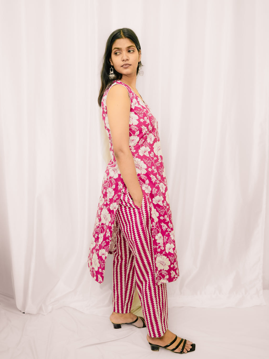 Purple Floral Co-Ord Sets