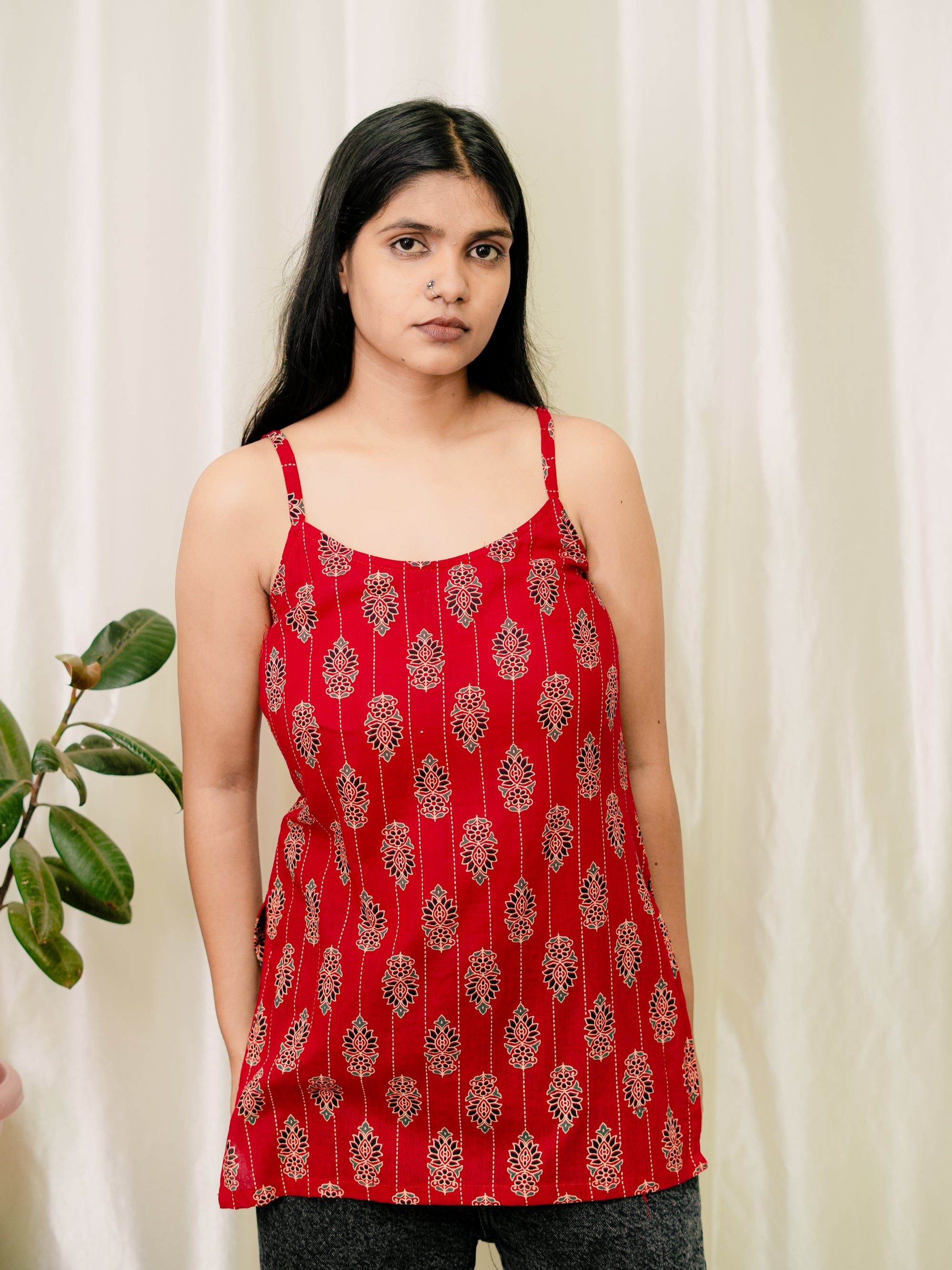 Blush Berry Stripe Kurti